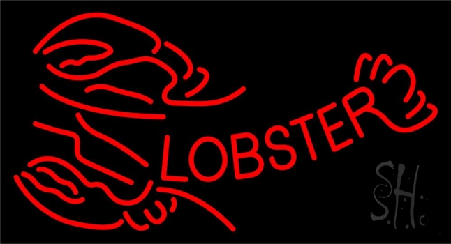 Red Lobster Logo Neon Sign