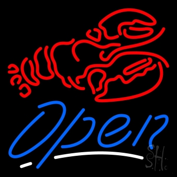 Red Lobster Open Neon Sign