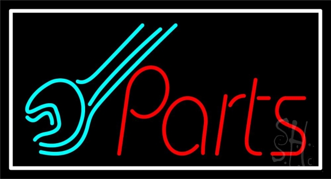 Parts With Wrench 1 Neon Sign