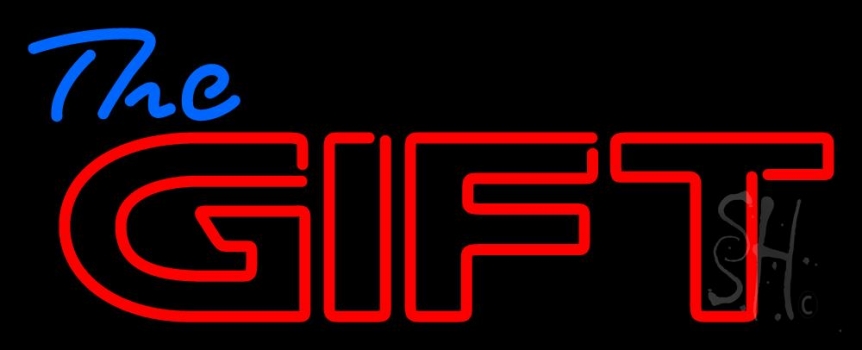 Blue The Red Gift Neon Sign