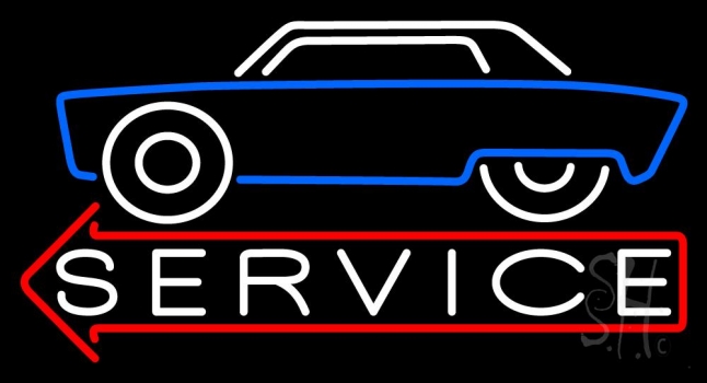 Car Logo Service Neon Sign