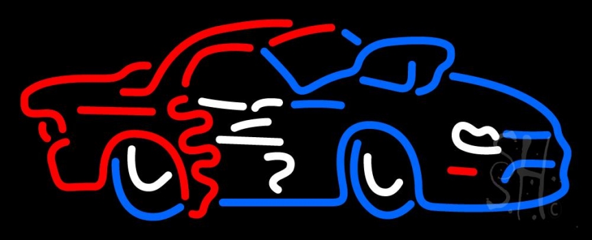Car Racing Neon Sign