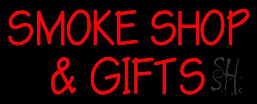 Red Smoke Shop And Gifts Neon Sign