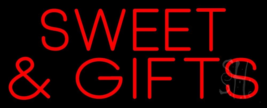 Red Sweets And Gifts Neon Sign