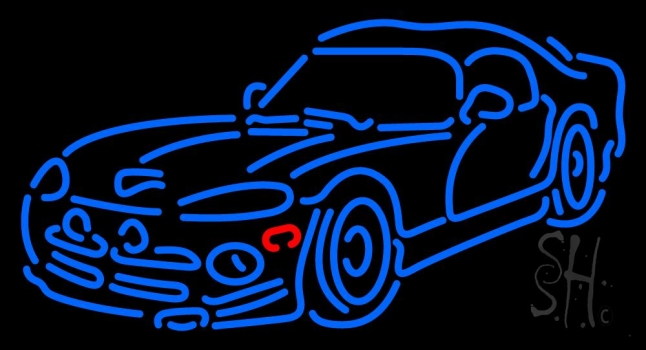 Sports Car Neon Sign