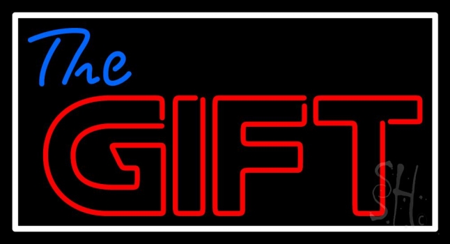 The Gift With Border Neon Sign