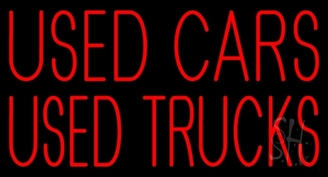 Used Cars Used Truckes Neon Sign