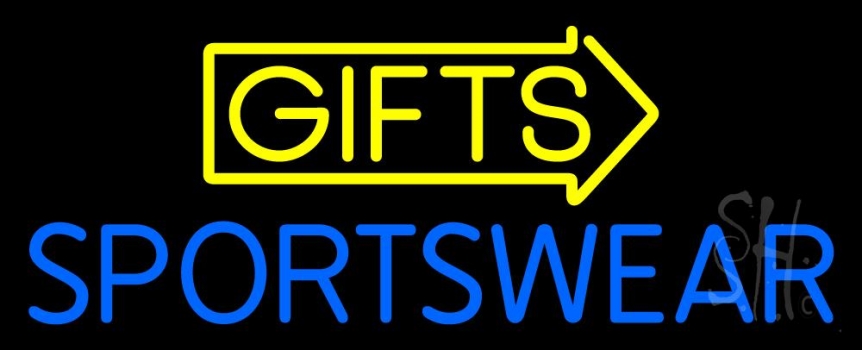 Yellow Gifts Sportswear Neon Sign