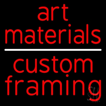 Art Materials Custom Framing Neon Sign