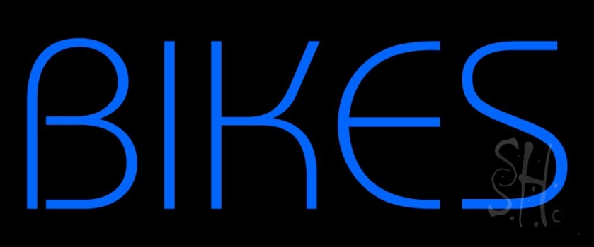 Blue Bikes Neon Sign