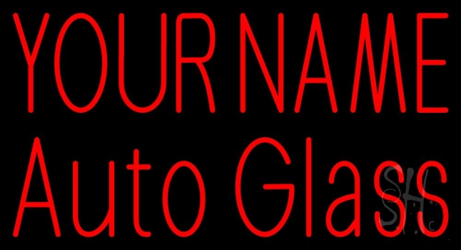 Custom Auto Glass Green Border 1 Neon Sign