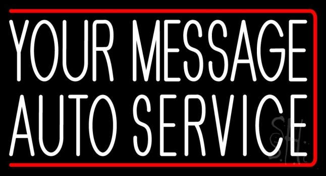 Custom Auto Service 2 Neon Sign