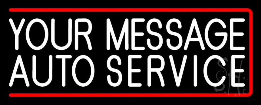 Custom Auto Service Neon Sign