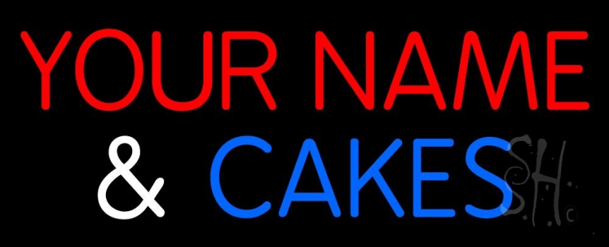 Custom Cakes Neon Sign