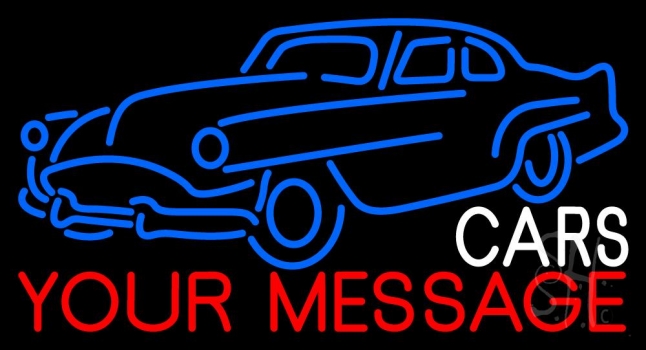 Custom Cars And Bikes Neon Sign