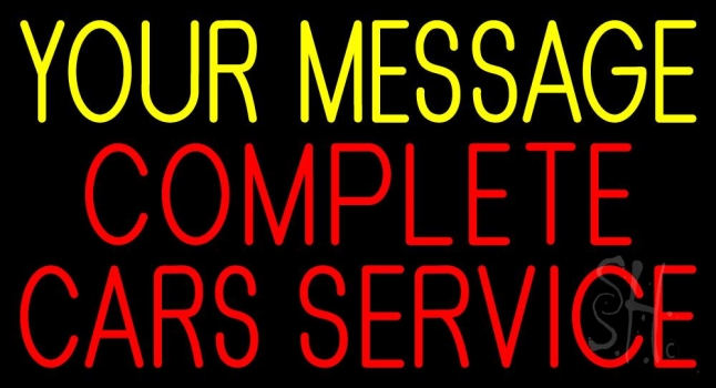 Custom Car Service Neon Sign