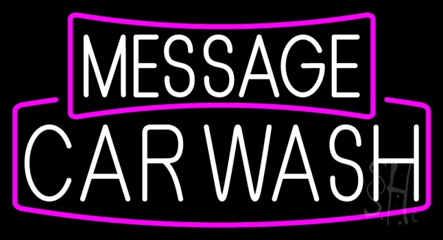 Custom Car Wash 3 Neon Sign