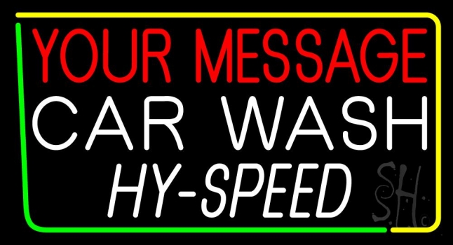 Custom Car Wash Block 1 Neon Sign