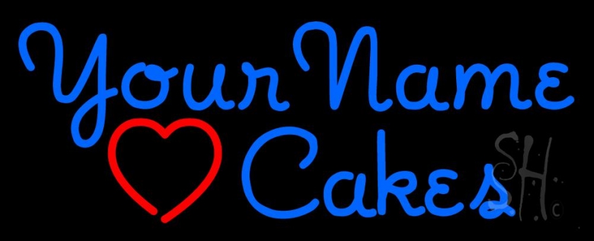Custom Cursive Cakes Neon Sign