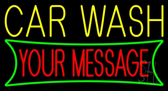 Custom Double Stroke Car Wash 2 Neon Sign