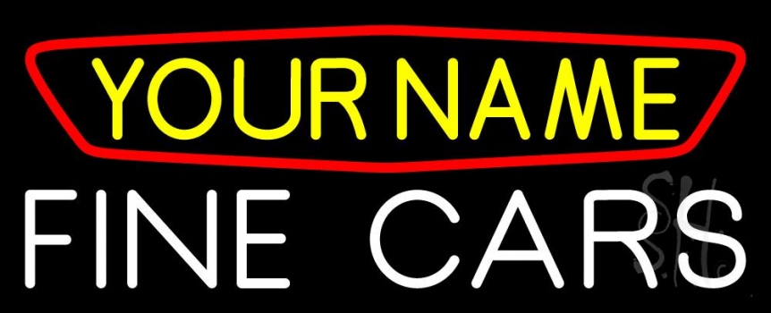 Custom Fine Cars 1 Neon Sign