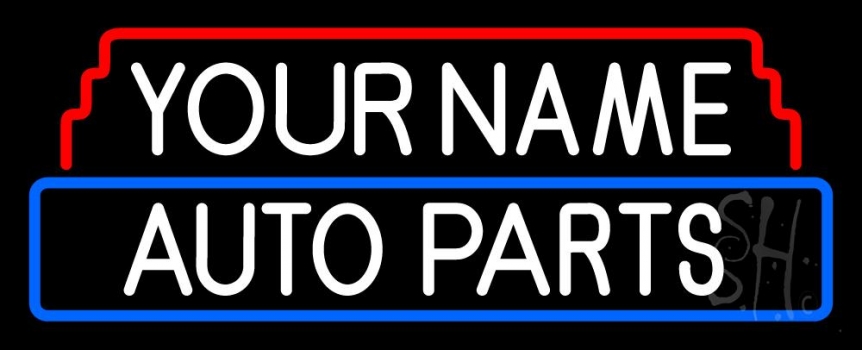 Custom Name Auto Parts Block Neon Sign