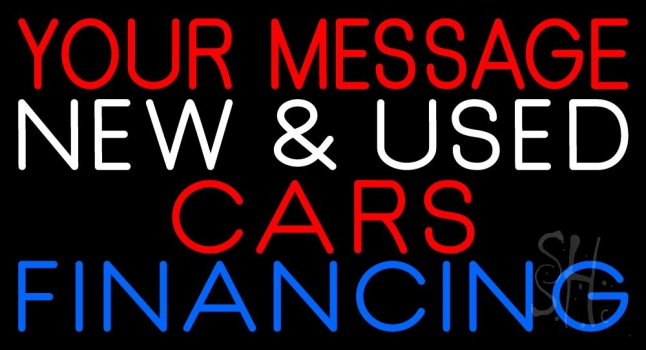Custom New And Used Cars 1 Neon Sign