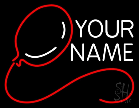 Custom Red Balloon Sign