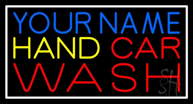 Custom Red Car Wash 1 Neon Sign