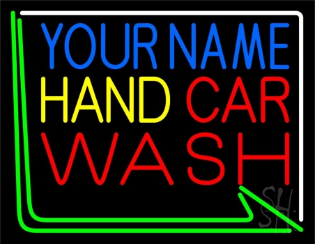 Custom Red Car Wash 2 Neon Sign