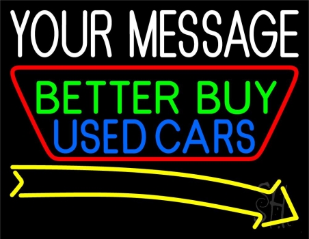 Custom Used Cars 2 Neon Sign