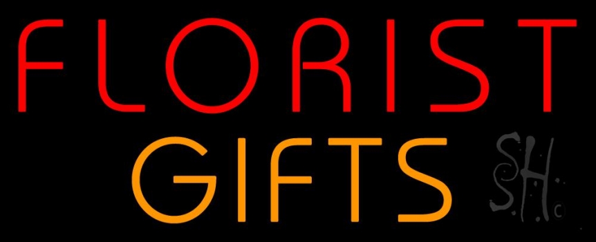 Florists Orange Gifts Neon Sign