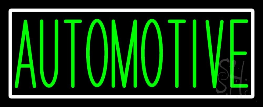 Green Automotive Neon Sign