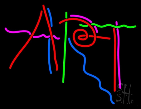 Multicolored Art Neon Sign