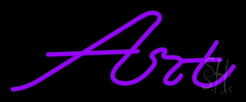 Purple Art Neon Sign