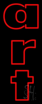 Red Double Stroke Art 3 Neon Sign
