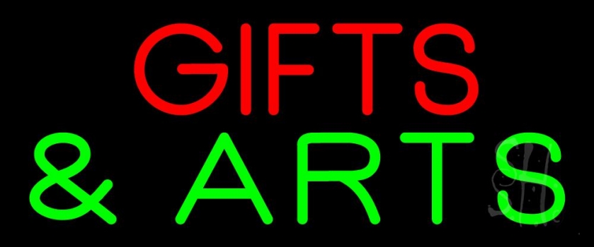 Gifts And Arts Block Neon Sign