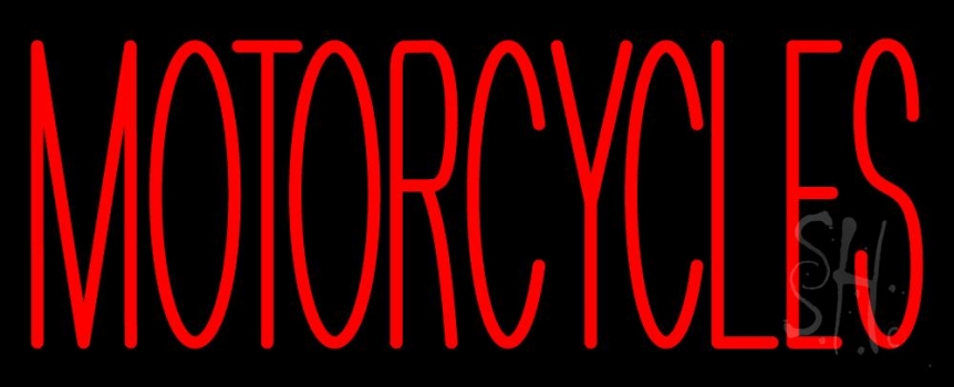 Red Motorcycles Neon Sign