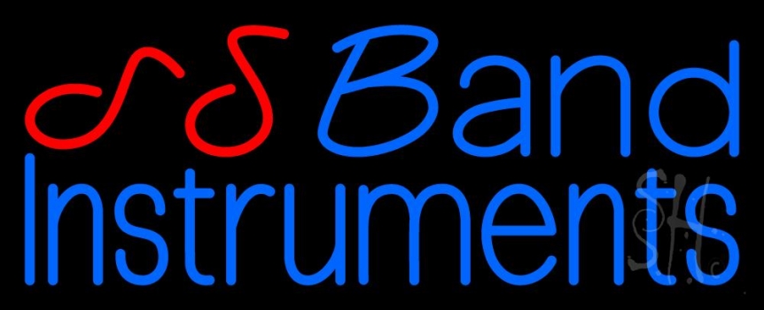 Blue Band Instruments 1 Neon Sign