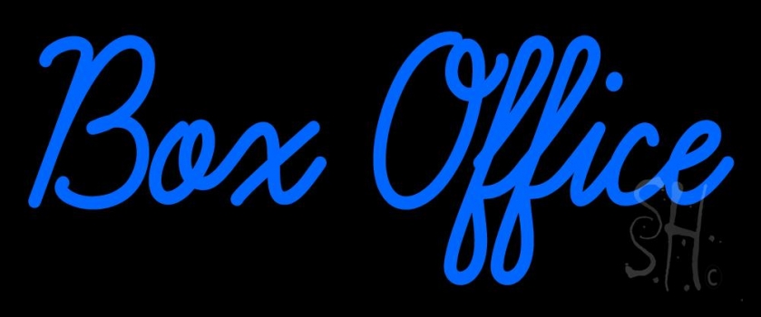 Blue Box Office Neon Sign