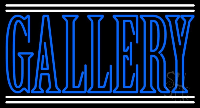 Blue Gallery Neon Sign