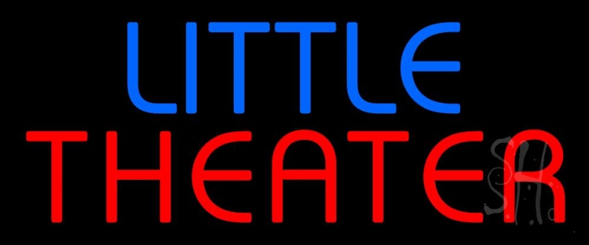 Blue Little Red Theater Neon Sign