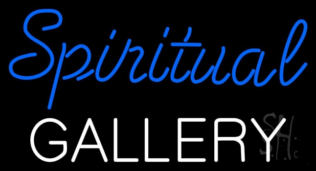 Blue Spritual Gallery Neon Sign