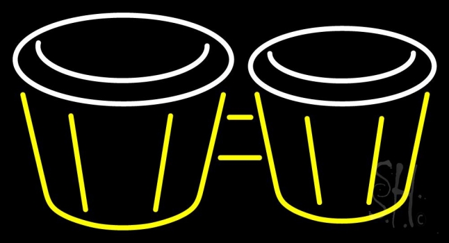 Bongos Drum Neon Sign
