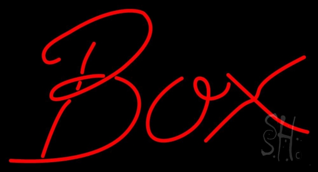 Box Neon Sign