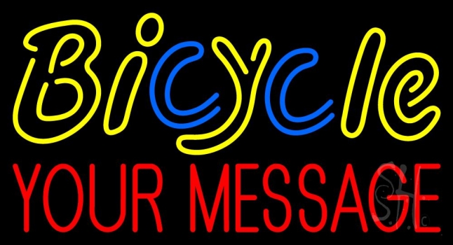Custom Bicycle 2 Neon Sign
