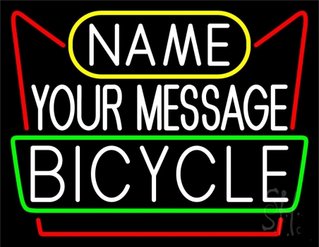 Custom Bicycle Block 2 Neon Sign