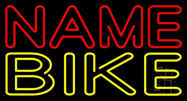 Custom Double Stroke Bike 1 Neon Sign