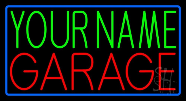 Custom Garage Block 1 Neon Sign