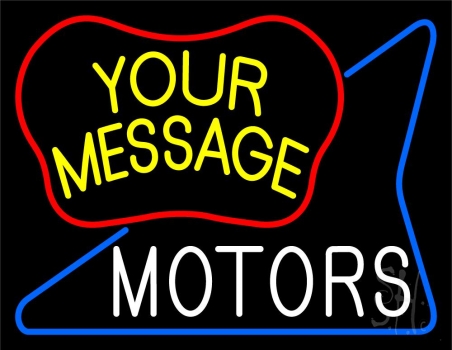 Custom Motors Block 1 Neon Sign
